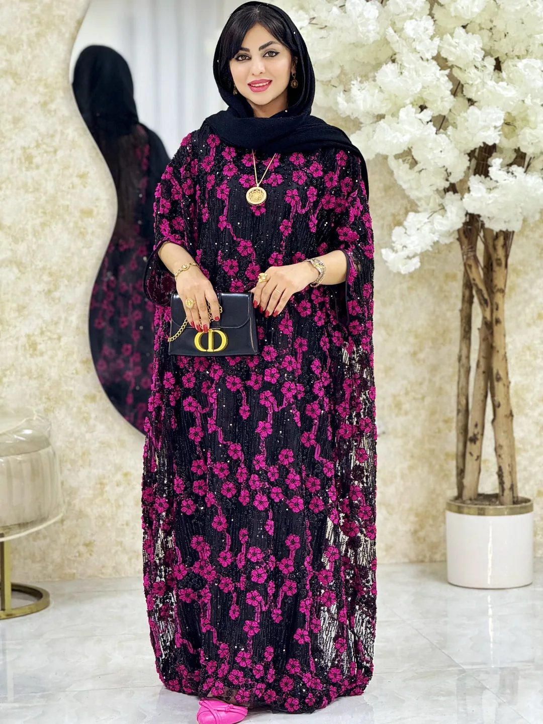 عبایه مجلسی طرح گل