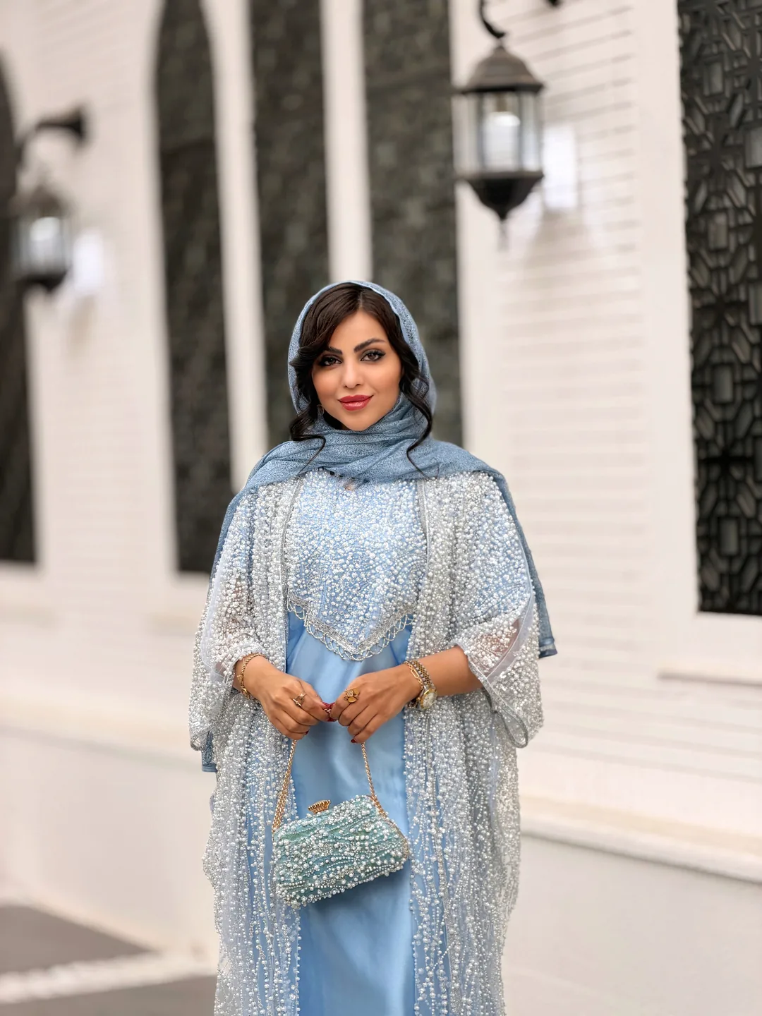 عبا vip آبی جلو باز