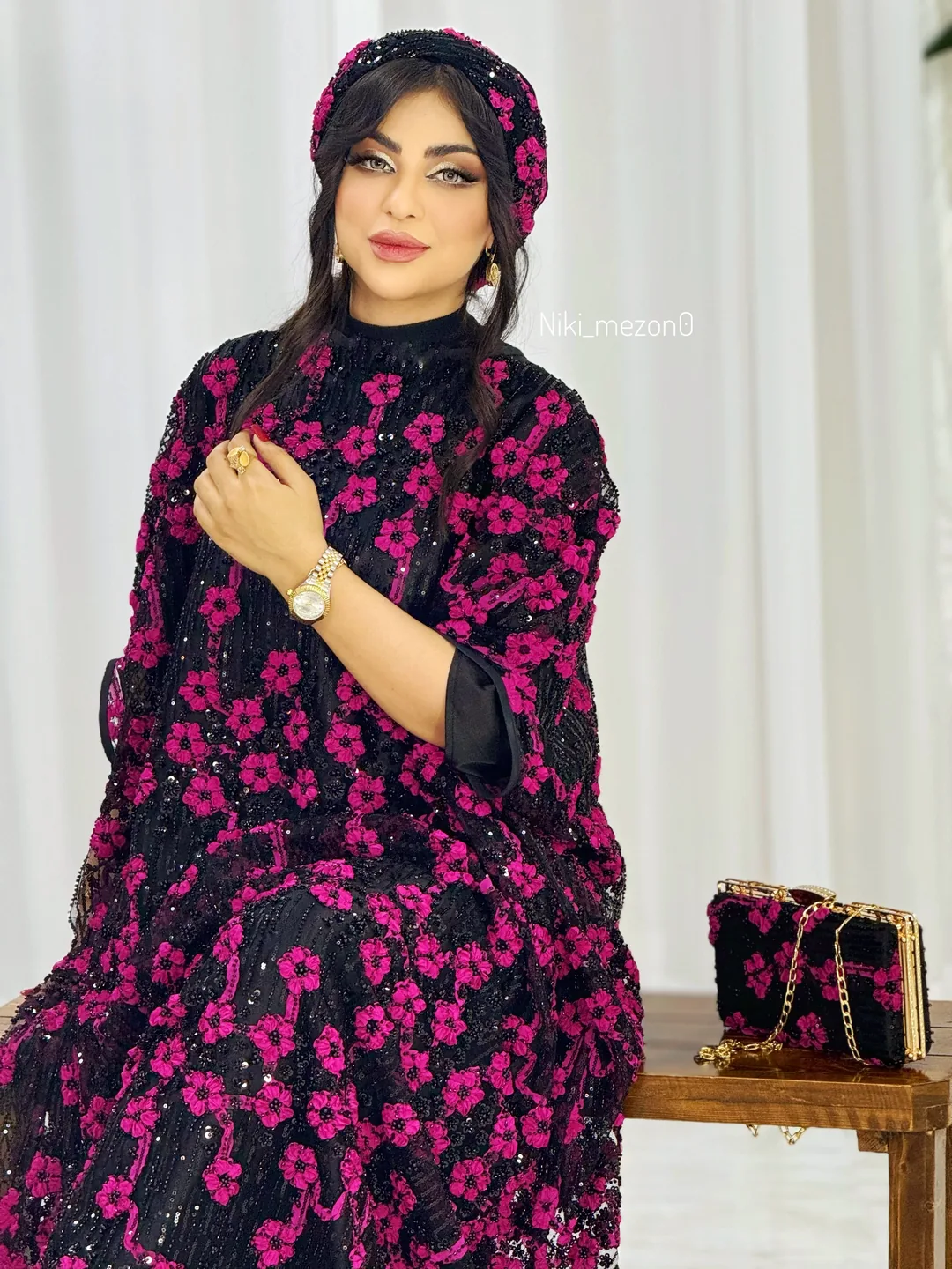 عبایه مجلسی طرح گل