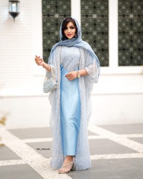 عبا vip آبی جلو باز