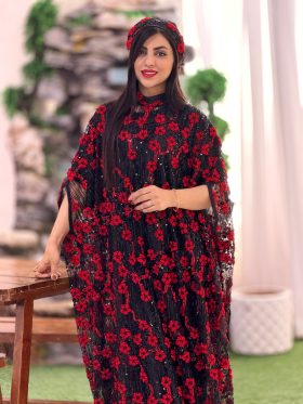 عبا گل قرمز